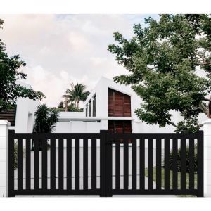 Packit Portail aluminium battant ajouré en kit dimension L.3000 (entre piliers) x H.1200 mm Expédition gratuite en France uniquement 10 jours ouvrés