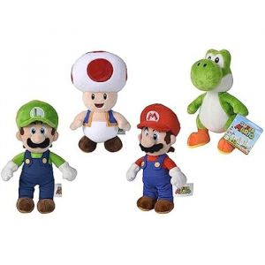 Simba Toys Peluche Super Mario 20 cm, matériau Doux, 4 Personnages Disponibles, envoie Un Personnage de manière aléatoire, Vous ne Pouvez Pas Choisir Le modèle (109231009003)