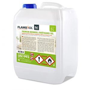 Höfer Chemie Flambiol - 1 x 5 l bioéthanol en gel - bidons de 5 l