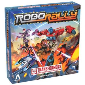 Renegade Game Studios : Robo Rally: Transformers - Racing Board Game, Play As Legendary Robots, Rev Up & Roll Out, Ages 14+, 2-4 Players, 45-90 Min