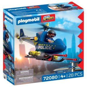 Playmobil City Action 72080 - h&eacute;licopt&egrave;re de police
