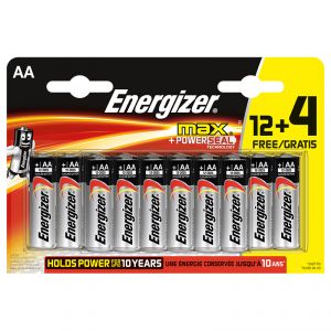 Image de Energizer Piles Max AA (LR06) 12+4 Gratuites