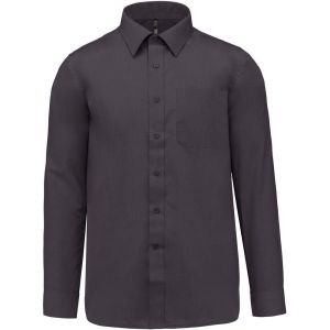 Kariban K545 - Hommes JOFREY > CHEMISE MANCHES LONGUES Zinc - XS