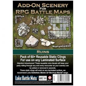 Loke Battlemats | Add on Scenery for RPG Maps Ruins | RPG | Accessory | Ages 14+ | English