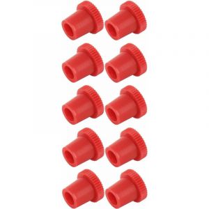 Cyclingcolors 10x bouchon de graisseur rouge capuchon protection plastique
