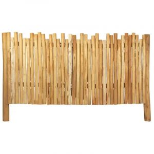 T&ecirc;te de lit 170 cm pour lit 160 x 200 cm en bois de teck clair &ndash; JANE
