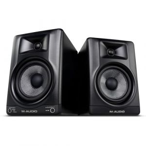 M-Audio BX5BT Paire d&rsquo;Enceintes Monitoring Actives 5 Pouces pour Bureau, avec DSP et Bluetooth, contr&ocirc;le Via Аpp pour Production Musicale, Montage vid&eacute;o, cr&eacute;ation de Contenu et podcasting