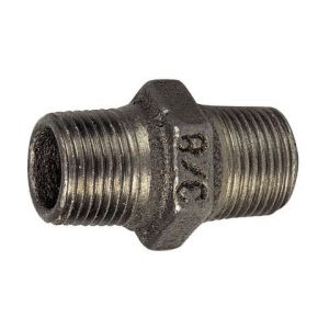 Virfollet Ecolands - 280 - mamelon droite-droite noir Mâle - Mâle 3/4''