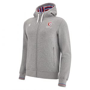 Sweatshirt à capuche zippé Macron RWC France 2023