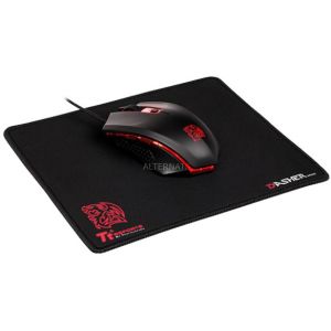 Tt eSports Talon X Gaming - Souris optique filaire 3200dpi + Tapis Dasher mini