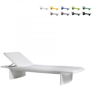 Slide Transat Design Moderne R&eacute;glable Mer Jardin Ponente, Couleur: Blanc