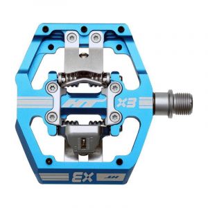 HT Components Pédales automatiques VTT X3 aluminium bleu