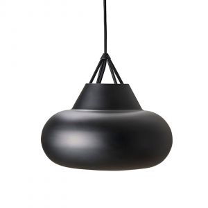Dyberg Larsen - Noir - Polo - luminaire plafonnier - Fabriqué en métal Noir - Lampe de plafond salon - 60 W/E27 - Design danois - Moderne - Légère - luminaire salon