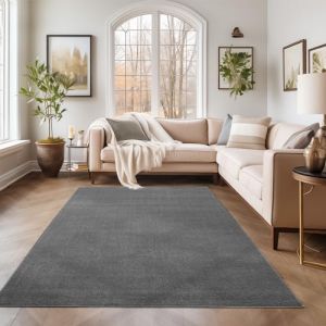 Tapis Salon Moderne - Azalée - Gris - 140 x 200 cm - 100% Polypropylène - SIMPEX