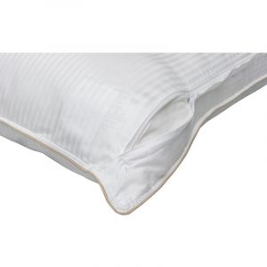 Lestra Oreiller 'Fjord Grand Hotel' déhoussable Moelleux Com'Duv Satin de coton rayé Taille d'oreiller: Oreiller 50 x 70 cm