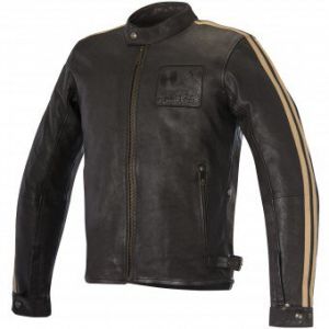 Alpinestars Blouson cuir CHARLIE marron - S