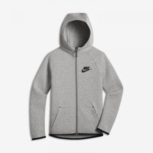 Image de Nike Sweat à capuche entièrement zippé Sportswear Tech Fleece pour Garçon plus âgé - Gris - Taille XS