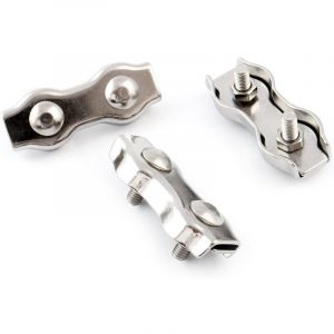 Chaubeyre Serre-câble plat 2 boulons 2MM acier zingué 8360202