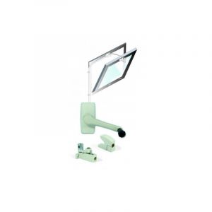 Kit ferme imposte manivelle Windy 605 noir SOUCHIER pour châssis abattant intérieur L.6.05m - 26811