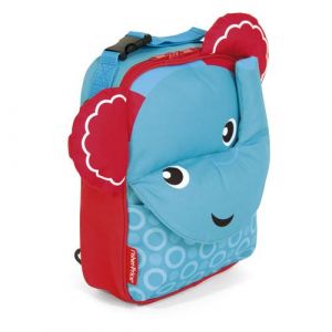 Fisher-Price Sac &agrave; dos &eacute;l&eacute;phant 28 cm bleu/rouge