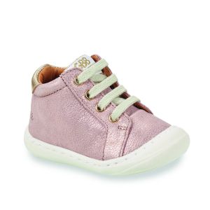 GBB Baskets montantes enfant LANINOU Rose - Taille 20,21,22,23