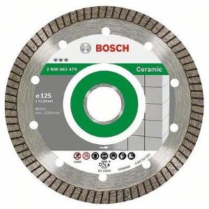 Image de Bosch 2608602478 - Disque &agrave; tron&ccedil;onner diamant&eacute; Best for Ceramic Extraclean Turbo 115 x 22,23 x 1,4 x 7 mm