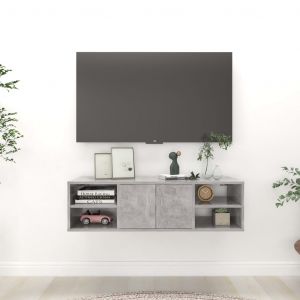 VidaXL ?tag?re murale Gris b?ton 102x30x29 cm Agglom?r?