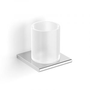 Swiss Aqua Technologies Evolution R Porte Gobelet en Verre,avec support mural, Chrome (SATDEVOR27)