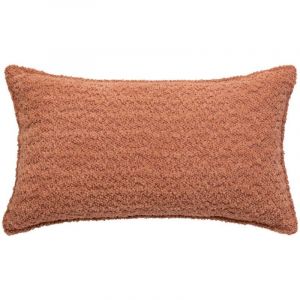 Atmosphera Coussin d&eacute;coratif Bouclette Terracotta 30 x 50 cm