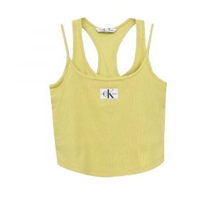 Calvin Klein Débardeur Classic cotele Femme Jaune