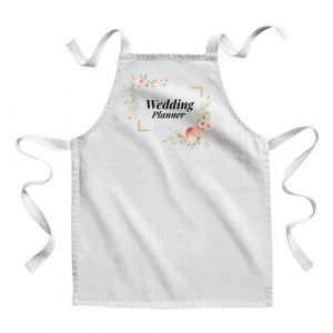 Fabulous Tablier Enfant Cuisine Wedding Planner Cadre Floral - Qualit&eacute; Premium 100% Coton