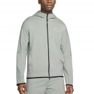 Nike Sweat &agrave; Capuche et Zip Tech Fleece Lightweight Homme - Vert DX0822-330