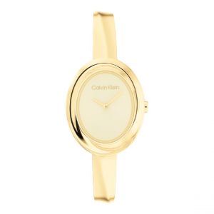 Montre Femme Calvin Klein Montres Twisted Bezel - 25100056 Bracelet Acier Doré