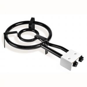 Brûleur à Gaz, Double Anneau à Paella 35cm pour Poêles à Paella de 24 à 50 cm Ø Noir MOD350 Briebe