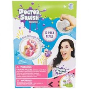 Squishy Pack - Doctor Squish - 10 Ballons de Recharge - DIY - Amusement - Créativité