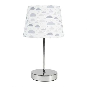 Decoratie Lampe pied métal argenté Brume