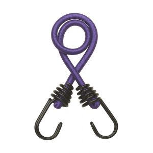 THIRARD Lot de 2 tendeurs en caoutchouc à crochets, 8mmx45cm, violet