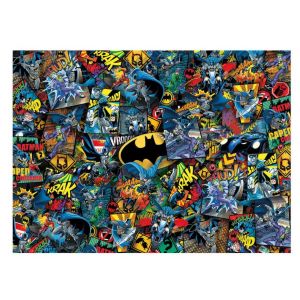 Clementoni Impossible Batman – 1000 pièces, Affiche Incluse, Puzzle Difficile, Divertissement pour Adultes, fabriqué en Italie, 39906, Multicolore