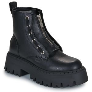 Buffalo Aspen Front Zip Vegan Nappa Black - Chaussures pour fille - noir - EU 37 - Synthetic/Textile/Caoutchouc,Faux cuir