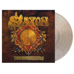 Saxon Into The Labyrinth Ltd. Crystal Clear/Black - Marbled Vinyl