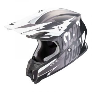 Scorpion Casque cross VX 16 Evo Air Slanter noir mat/argent- 2XL