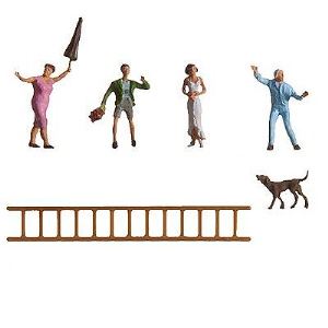 Image de Faller Set de figurines par la fen&ecirc;tre - Echelle 1:87 (HO)