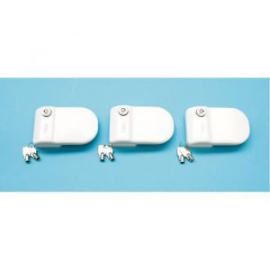 Fiamma Complément de Serrure Safe Door Blanc Le Lot de 3