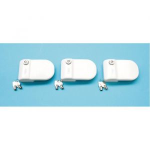 Fiamma Complément de Serrure Safe Door Blanc Le Lot de 3