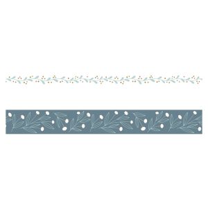 Artémio Ruban adhésif Masking Tape Splendid Christmas Bleu 2 pcs