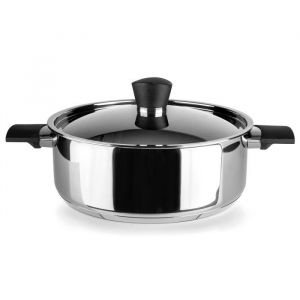 Image de Ibili Casserole avec couvercle Svea, 24 cm, Acier inoxydable 18/10, Compatible avec l&rsquo;induction