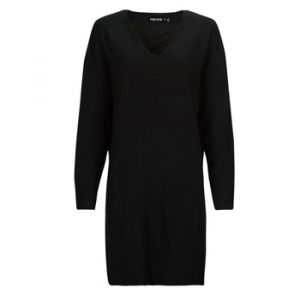 Pieces Robe Col V Manches Longues Juliana Noir - Noir - L - Femme - Robes - Boutique Seven's