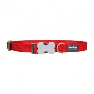 RedDingo Collier Chien Classic Uni Rouge L