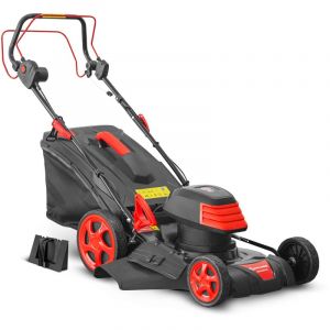 Elem Technic Tondeuse &agrave; Gazon &eacute;lectrique tract&eacute;e 1800W - 46CM avec Carter en Acier Garden