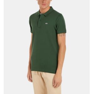 Tommy Jeans Polo slim coton piqué Vert - Couleur Vert - Taille XXL